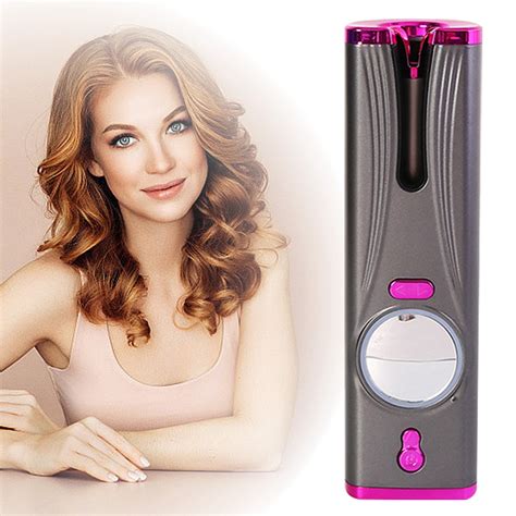 "Get Curls Effortlessly With Our Wireless USB Rechargeable Curling Wand