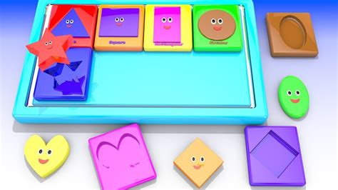 Learn Colors And Shapes For Children With Slate Toy 3d Toys To Learn