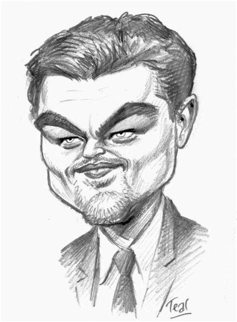 An Old Caricature A Working Drawing Of Leonardo Di Caprio
