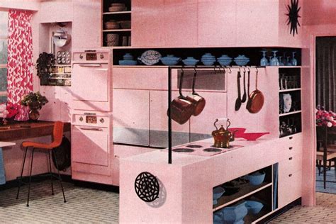 Retro Pink Kitchens 1950s Home Decor You Dont See Much Today Click