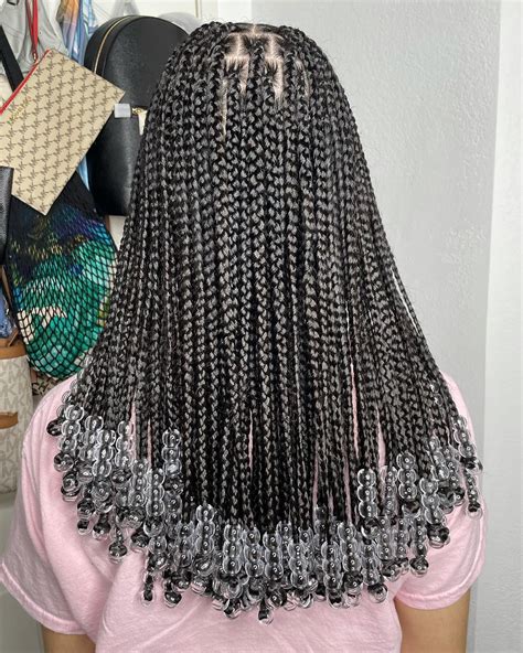 30 Knotless Braids With Beads Ideas To Try In 2022 In 2022 Short Box