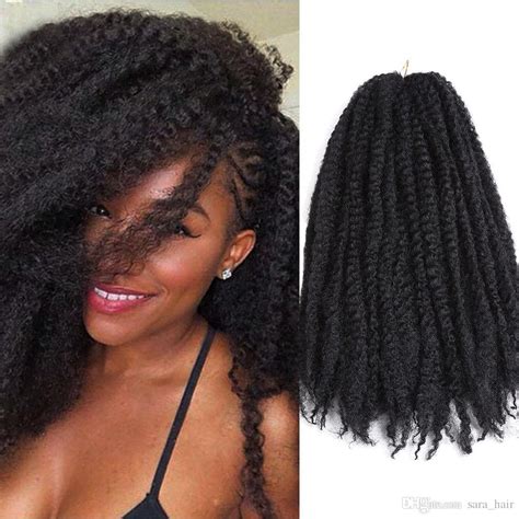 Sara Afro Kinky Curly Twist Crochet Braiding Hair Bulk Extensions