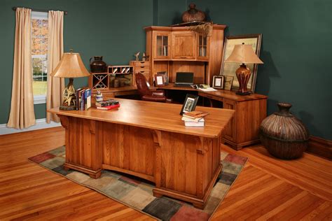 Bentley Office Deluxe Executive Desk with Corner Work Station from