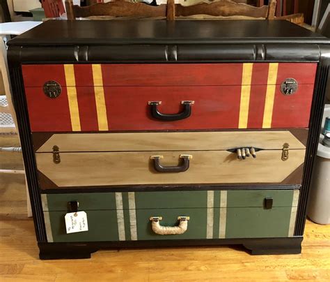 3 Drawer Harry Potter Inspired Suitcase Dresser Harry Potter Suitcase