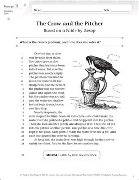 The crow and the pitcher is an aesop's fable, which tells you the story of the thirsty crow. The crow and the pitcher pdf overtheroadtruckersdispatch.com