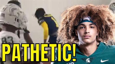 Michigan State Player Khary Crump Gets Pathetic Punishment For Michigan Tunnel Incident Youtube