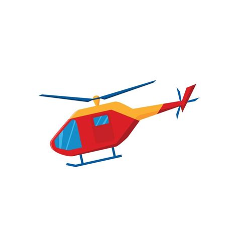 Helicopter Rescue Service Vector Cartoon Illustration 7579296 Vector