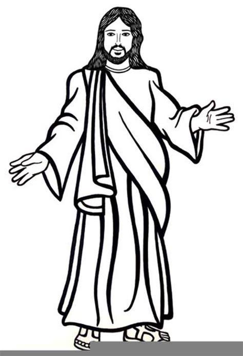 Jesus Outline Clip Art