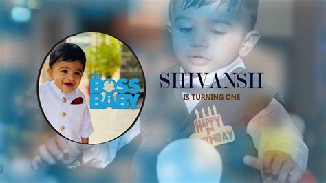1st Birthday Shivansh Teaser Youtube