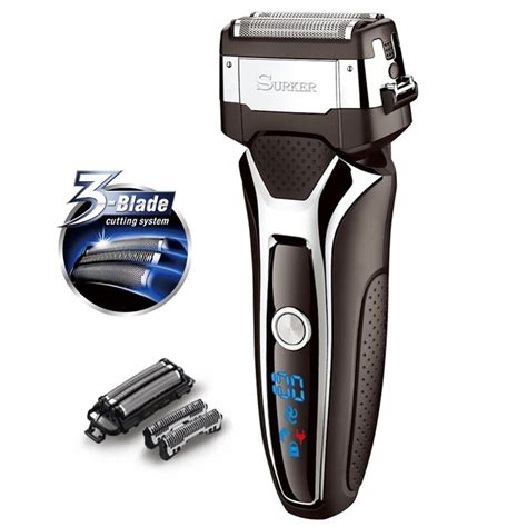 Turbo Wet Dry Electric Shaver Face Rechargeable Foil Male Groom Body