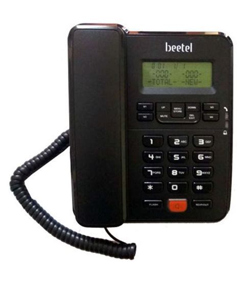 Buy Beetel M57 Corded Landline Phone Black Online At Best Price In