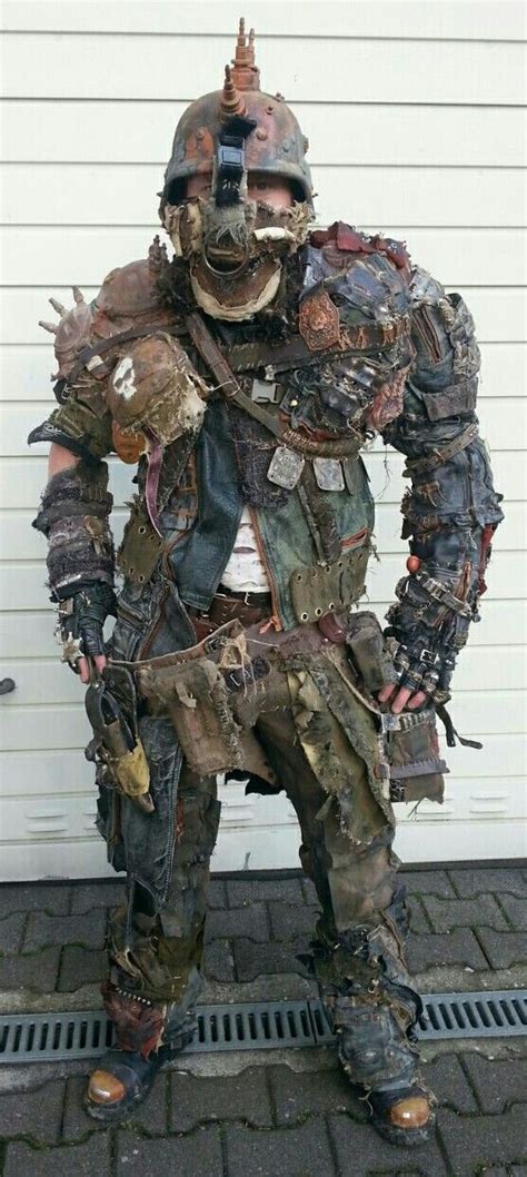 Post Apocalyptic Armour Wasteland Larp Mens Coplay Distressed