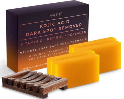 Valitic Kojic Acid Dark Spot Remover Soap Bars With Vitamin C Retinol