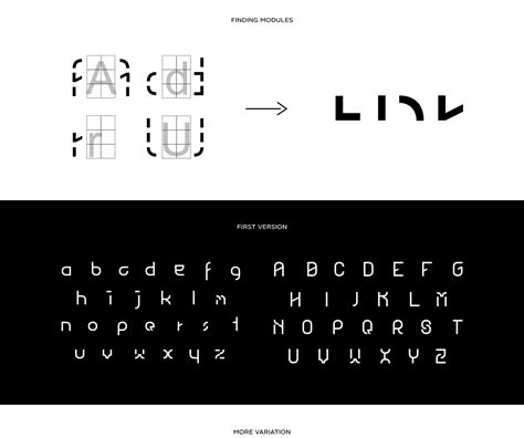 Typographic Experiment With Modules On Behance