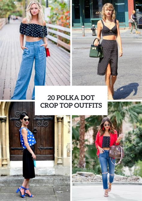 20 Polka Dot Crop Top Outfit Ideas Styleoholic