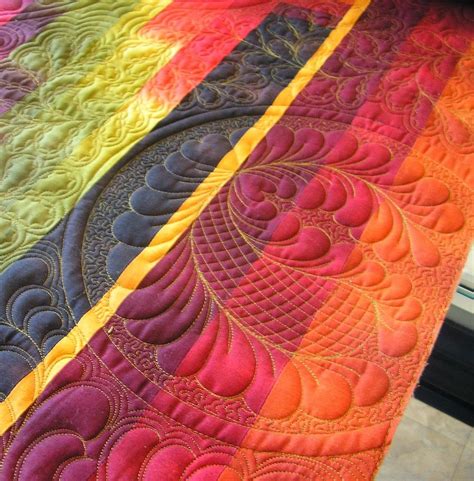 Tequila Sunset Quilt Longarm Quilting By Debbie Stanton Pattern By