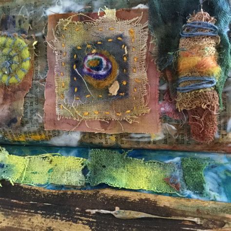 Textile collage from Hannah Scrap Paper, Hannah, Collage, Textiles