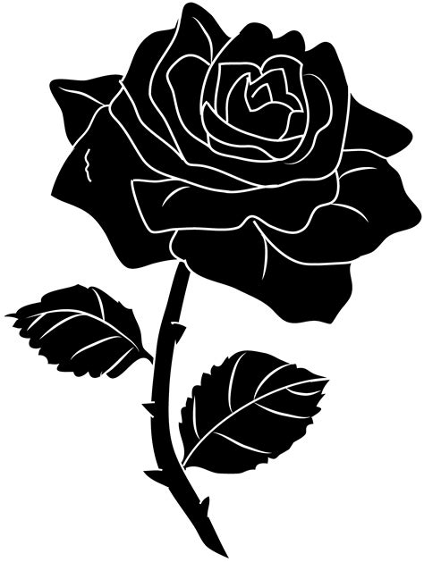All png & cliparts images on nicepng are best quality. Black Rose Silhouette Clip Art - Free Clip Art