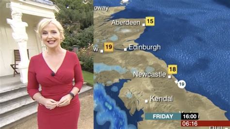 Bbc Weather Carol Kirkwood Distracts Viewers As She Squeezes Into