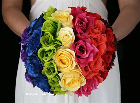 Check spelling or type a new query. Rainbow Wedding Bouquet | Rainbow wedding flowers, Rainbow ...