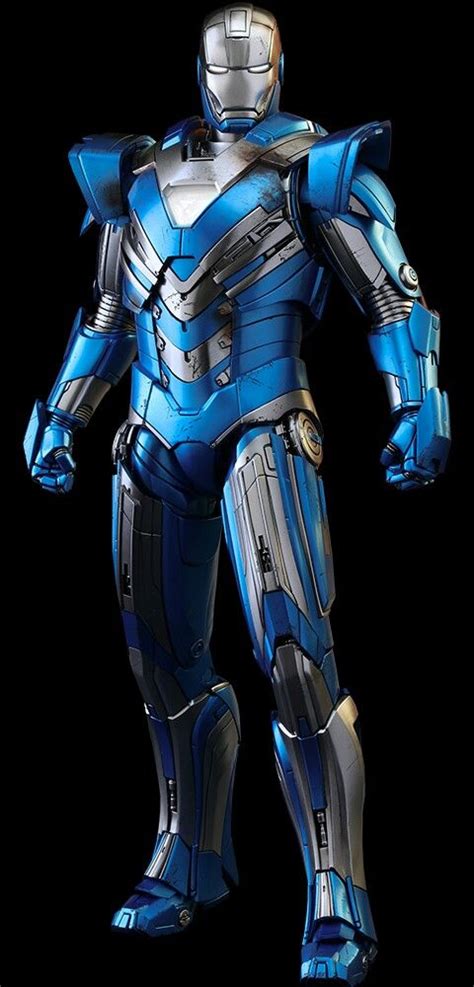 Mark 30 Blue Steel Iron Man 3 Hot Toys Iron Man Iron Man Suit Iron
