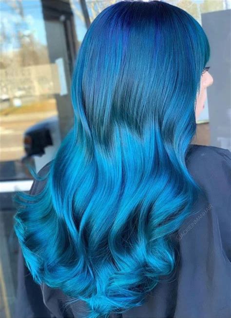 Gorgeous Blue Hair Color And Hairstyle Design Ideas Fashionsum