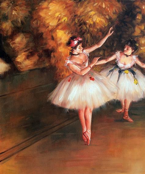 Degas Two Dancers On Stage Traditional Paintings By