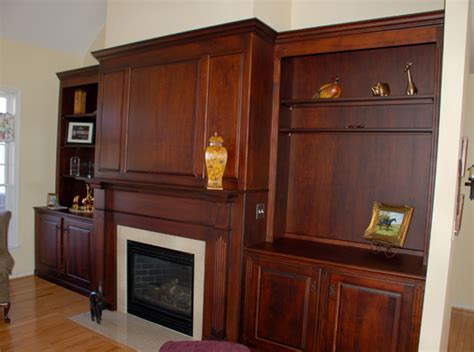 Next, once the walls were up and secure, j built out a cubby for the fireplace to slip into. Fireplace Cabinets | Built in Wall Units & Bookcases ...