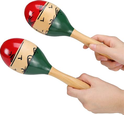 Professional Maracas Wooden Rumba Shaker Rattle Latin