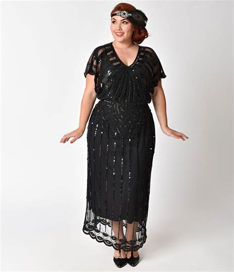 plus size 1920s plum and gold beaded deco molly flapper dress plus size flapper dress gatsby