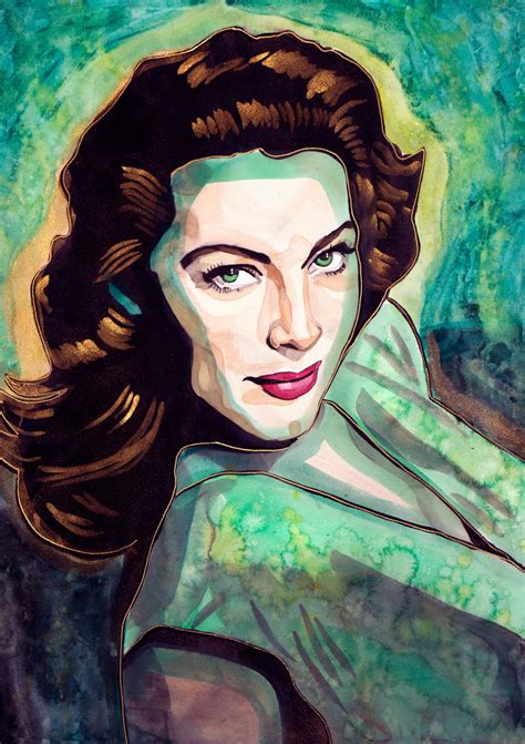 Ava Gardner Art William K Stidham Heart Art