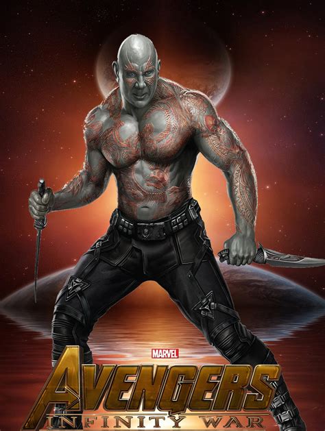 Avengers Infinite War Drax Dave Bautista By Blackrangers123 On Deviantart