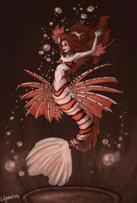 Lionfish Mermaid By Lilythebird On Deviantart