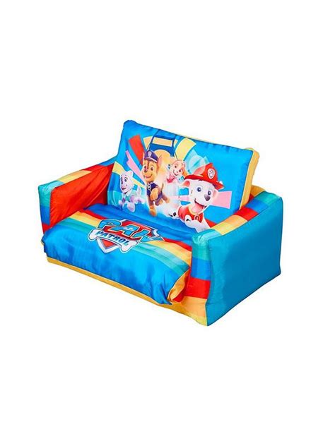 Paw Patrol Flip Out Mini Sofa 2 In 1 Kids Inflatable Sofa And Lounger