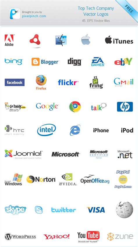 Top Tech Companies Logos