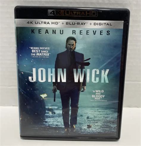 JOHN WICK 4K Ultra HD Blu Ray Digital 2014 Keanu Reeves Action