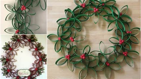 wreath made out of toilet paper rolls diy toilet paper roll crafts you need to see christmas