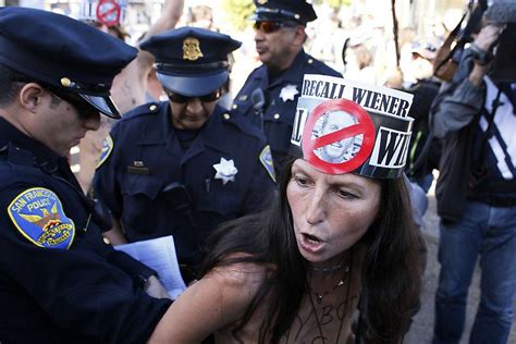 Nude Activists Cause A Stir At Protest In Castro