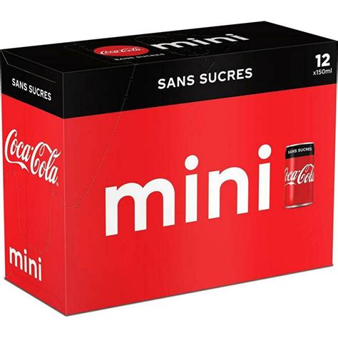 Coca Cola Soda à Base De Cola Sans Sucres Frigo Pack 12 X 15 Cl