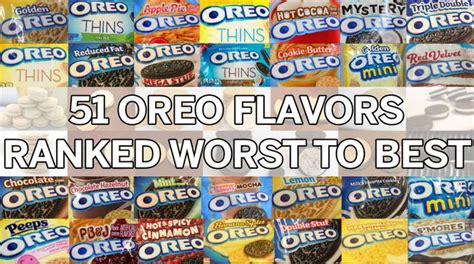 Every Oreo Flavor Ranked Worst To Best I Ate 51 Kinds Of Oreos So You
