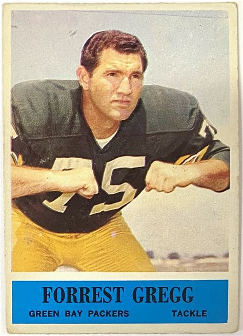 Forrest Gregg 1964 Philadelphia Green Bay Packers Football Card Kbk