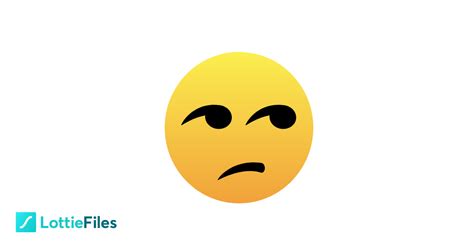 Unamused Face Emoji On Lottiefiles Free Lottie Animation