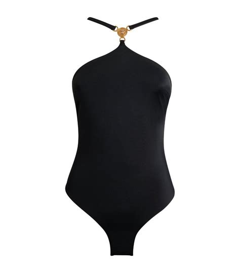 Womens Versace Black Medusa 95 Swimsuit Harrods Uk