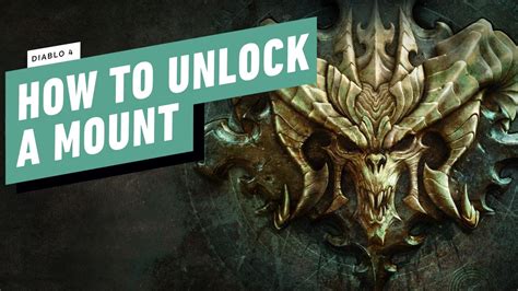 Diablo 4 How To Unlock A Mount Youtube