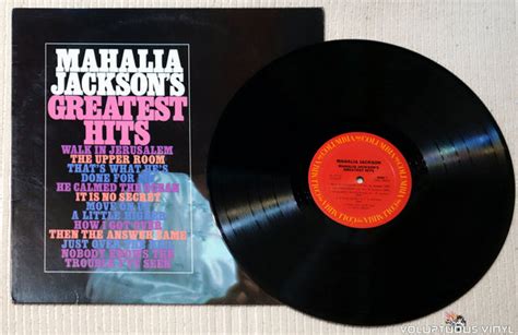 Mahalia Jackson Mahalia Jacksons Greatest Hits 1980s Vinyl Lp Compilation Voluptuous
