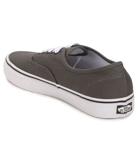 Vans Authentic Gray Canvas Casual Shoes Buy Vans Authentic Gray