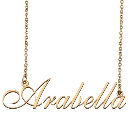 Customized Simple My Name Necklace Jewelry Ts For Girls Arabella