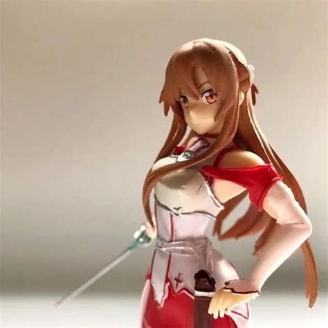 17 5cm Japanese Anime Figure Sword Art Online Yuuki Asuna Action Figure Collectible Model Toys