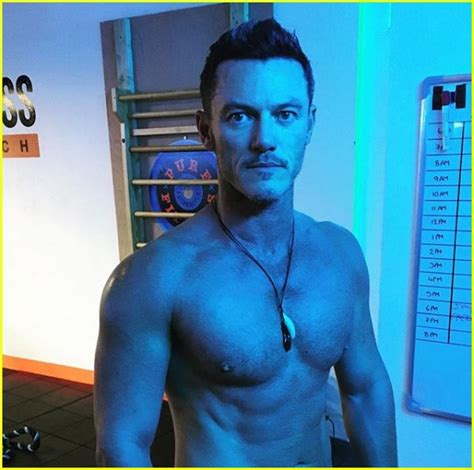 Luke Evans Will Heat Up Your Monday With This Shirtless Photo Photo