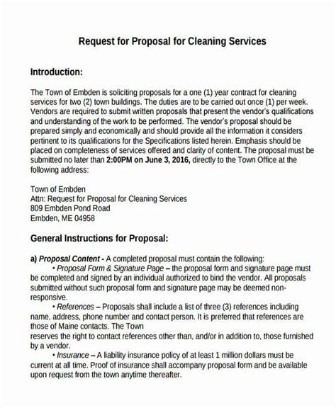 √ 24 Cleaning Proposal Template Pdf In 2020 Proposal Templates